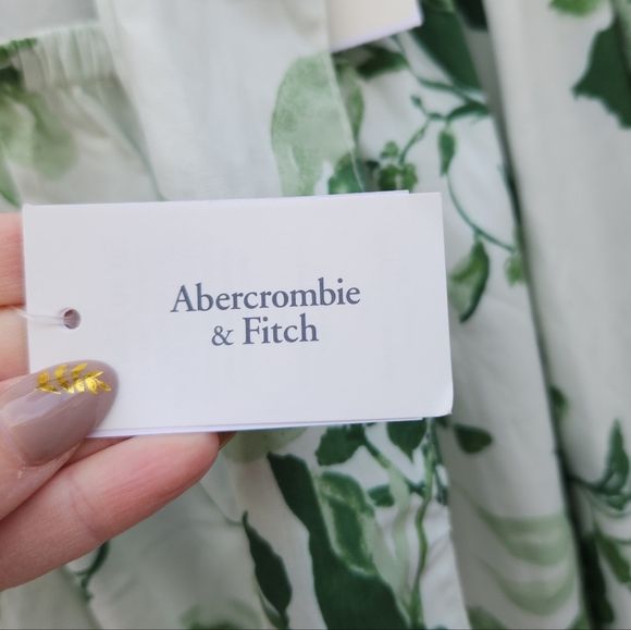 Abercrombie & Fitch Bow Back Poplin Maxi Dress - Picture 9 of 12
